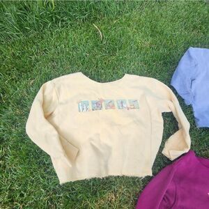 Vintage Yellow Graphic Sweatshirt